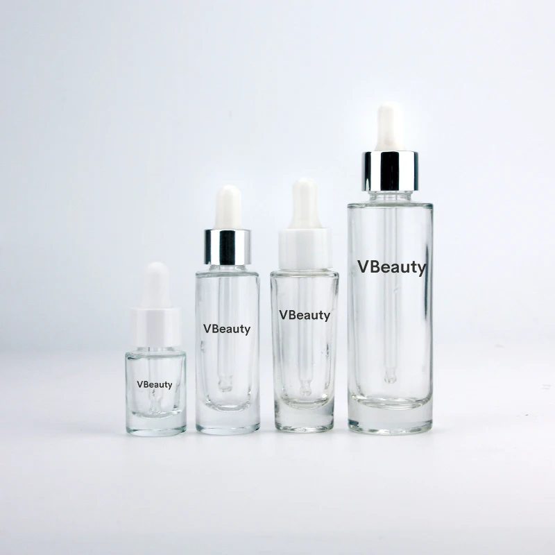 Luxury custom essential oil bottle with dropper for 15ml 30ml 50ml serum dropper bottle glass dropper bottle