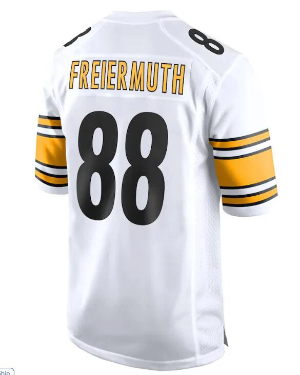 Stitched American Football Jerseys Pittsburgh 39 Fitzpatrick 43 Polamalu 86 Ward 88 Freiermuth 90 Watt 92 Harrison