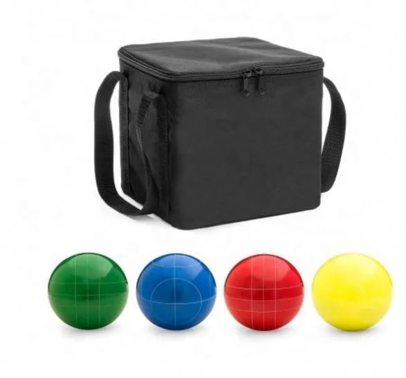 Play Platoon Bocce Ball Set Resin with 8 Premium Bocce Balls, Pallino, Carry Bag & Measuring Rope
