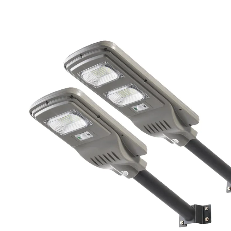 Solar street lights 60w integrated remote solar lamp hig quality ABS all in one solar street lights for outdoor