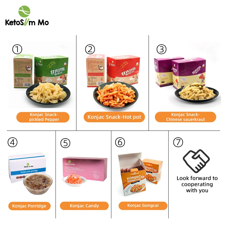 Healthy Spicy and Delicious Food Casual Chinese Snack Konjac Low Calories Exotic Packaged in Box