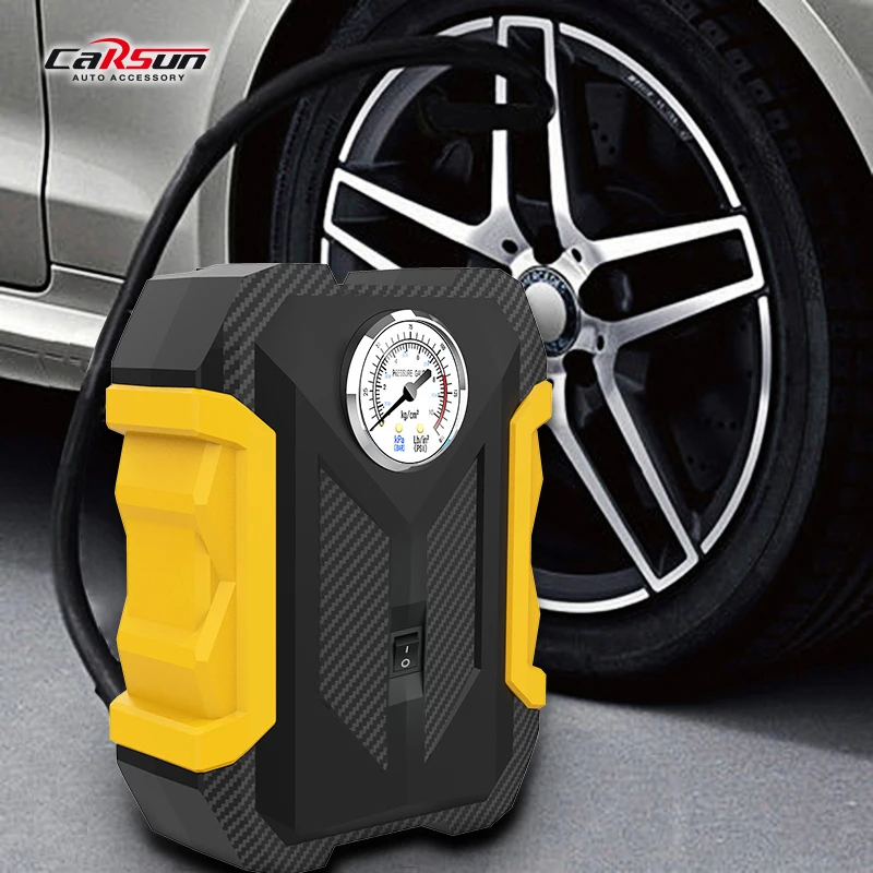 CARSUN  Tire Inflator Portable Air Pump for Car Tires 12V DC Digital Tire Pump 150 PSI Car Air Compressor