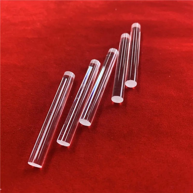 Высокая ультрафиолетовая Трансмиссия цилиндрический прозрачный направляющий свет кварцевый стеклянный стержень