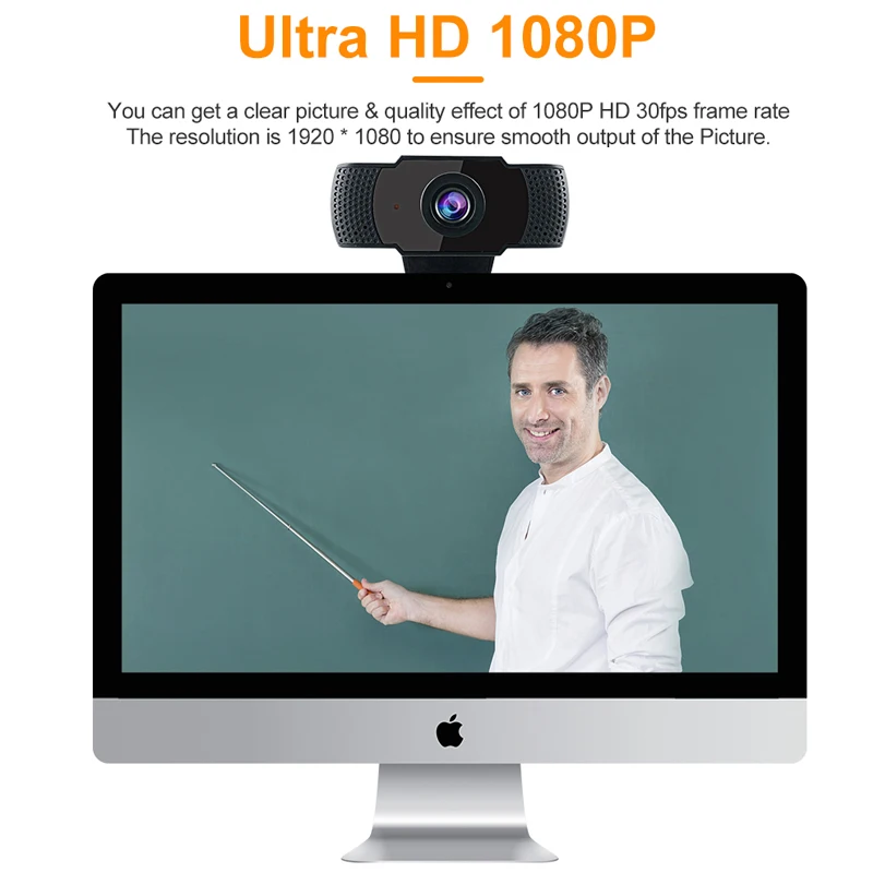Веб-камера Ультра Hd 1080p с микрофоном USB