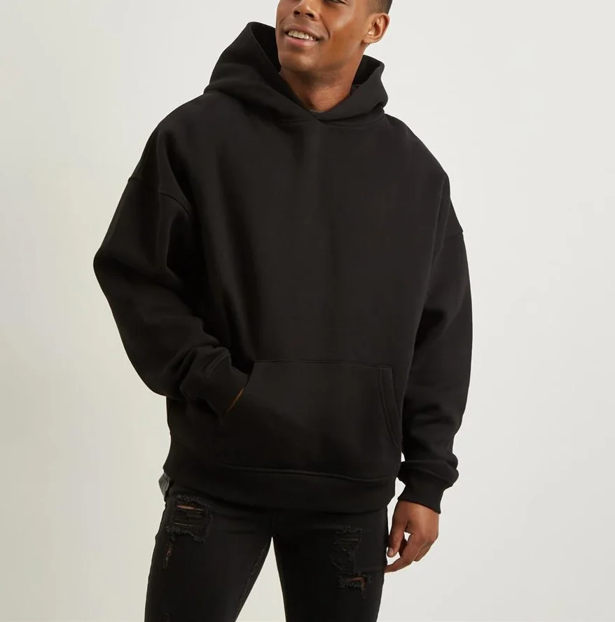 vendors wholesale custom logo streetwear men heavyweight heavy cotton hoodies blanks oversized thick 450gsm puff printing hoodie
