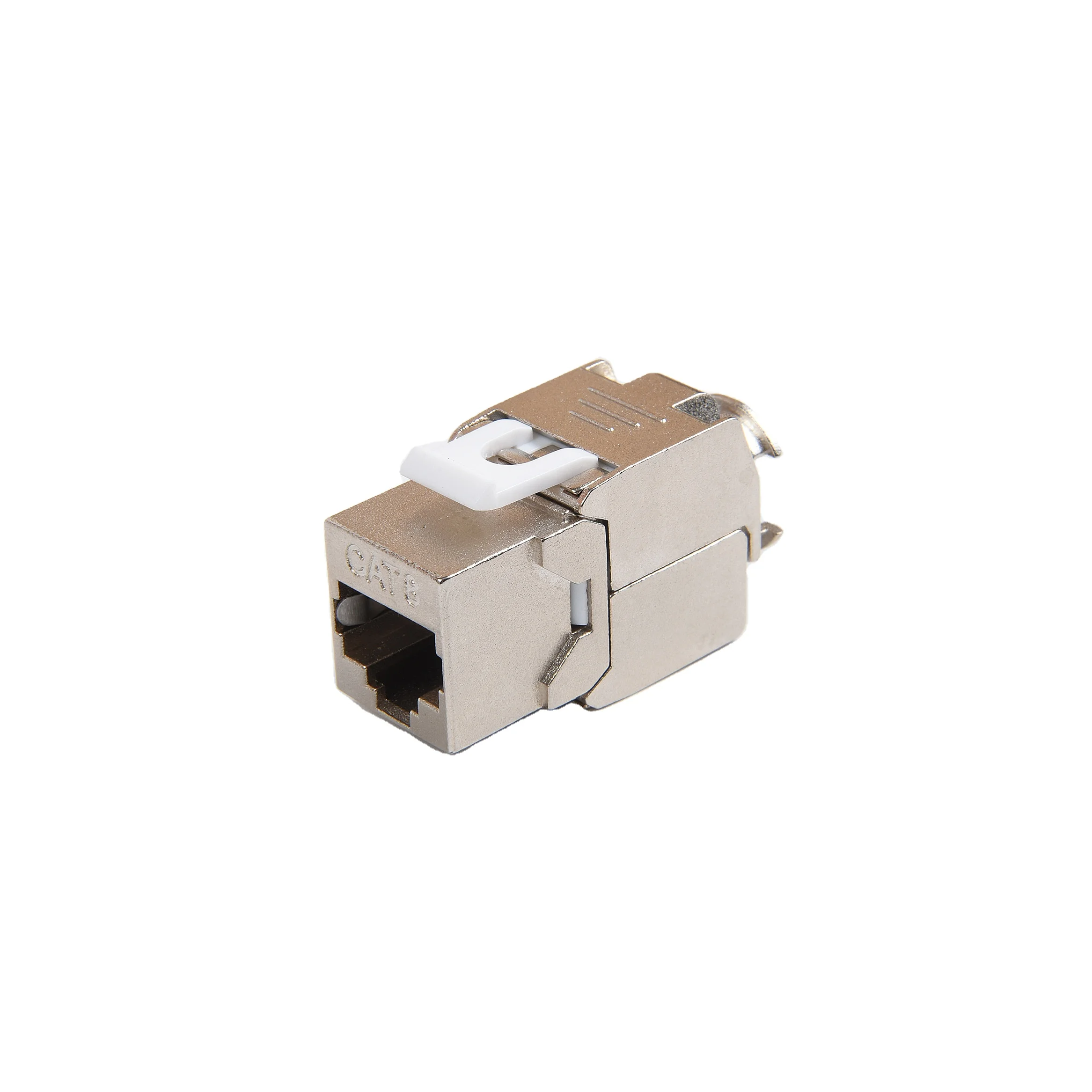 CAT8 RJ45 FTP Keystone Jack экранированный высокая плотность 40G 2 ГГц безинструментальный 180