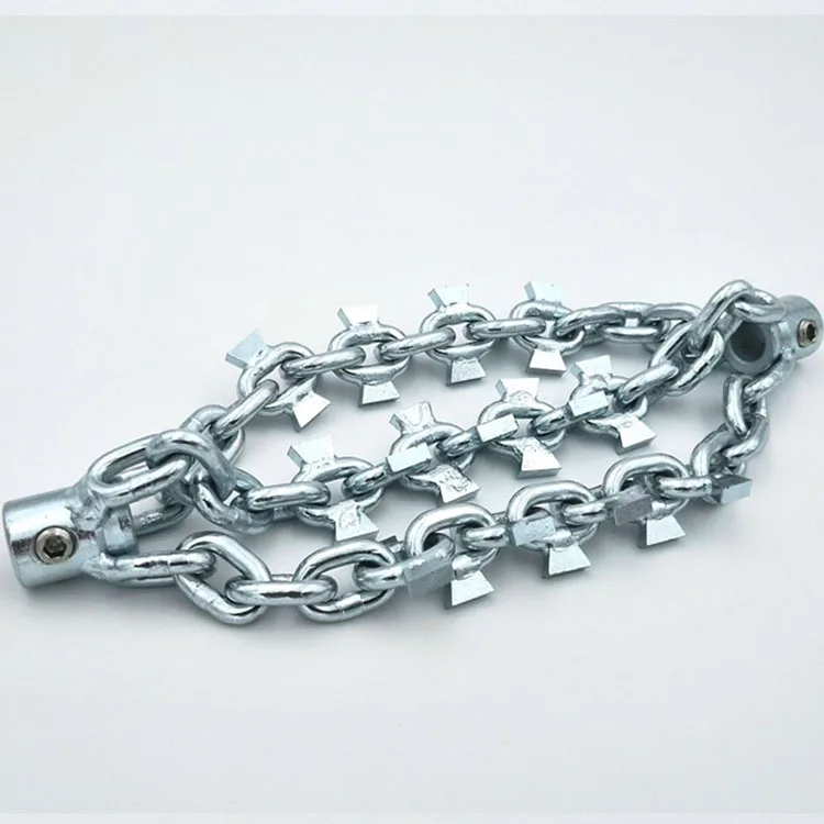 
LEADFEN with carbide-tip drain cleaning cutter DN125mm pipe cleaning knocker 8mm flexible push snake cable pipeline dredge tools 