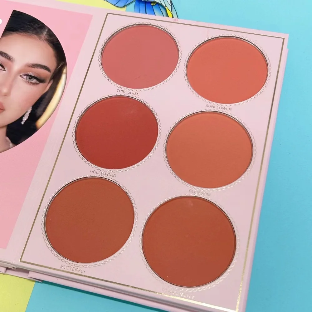 OEM Loq MOQ Cream & Powder Makeup Palette Vegan 5-1 Eyeshadow Blush Palette