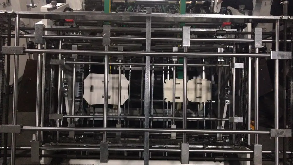 RYBJ-1200D Automatic Food carton box making machine, KFC, french fries box