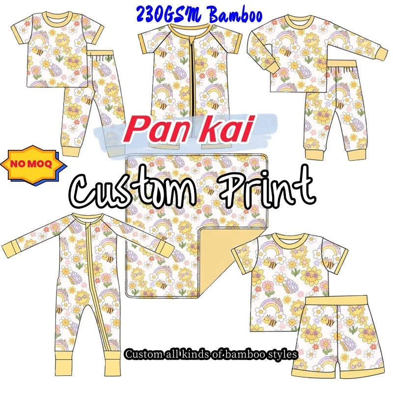 OEM Swaddling Blanket Custom Printed 100% Bamboo Soft Breathable Floral 2 Layer Baby Blankets For Newborns