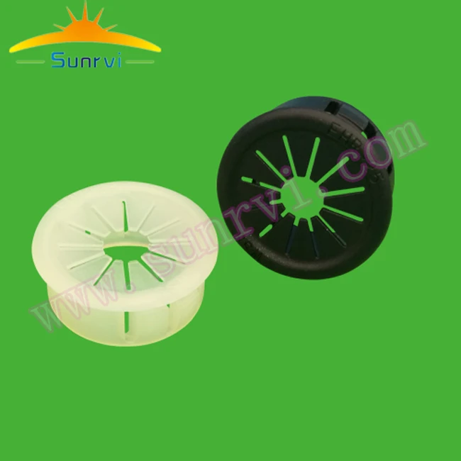 Black white Petal Type Nylon Snap Bushing EHR-25 Chassis cable hole Bushing plastic hole plug for cable wire organizer