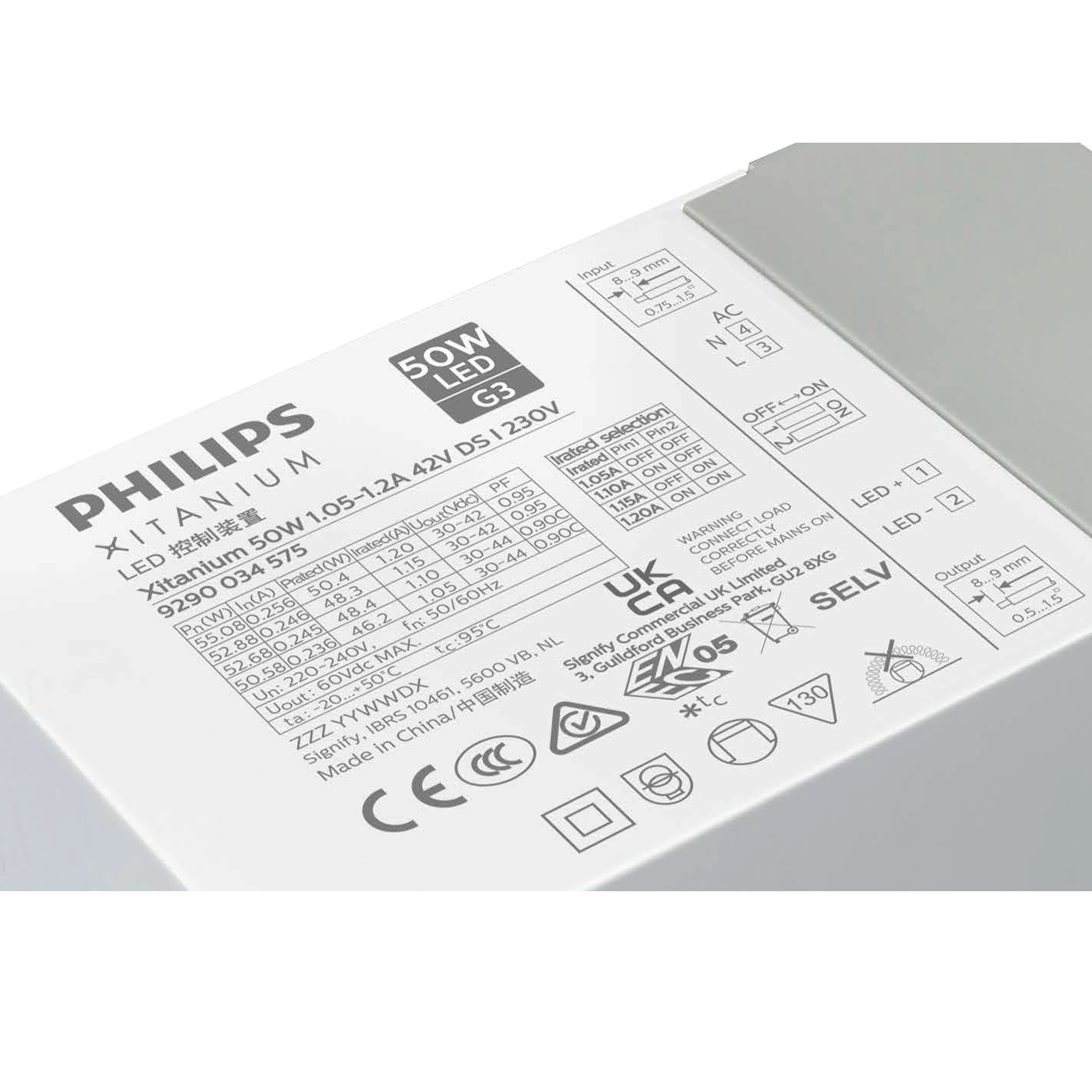 Xitanium G3  Xitanium 50W 1.05-1.2A 42V DS I 230V 929003457580