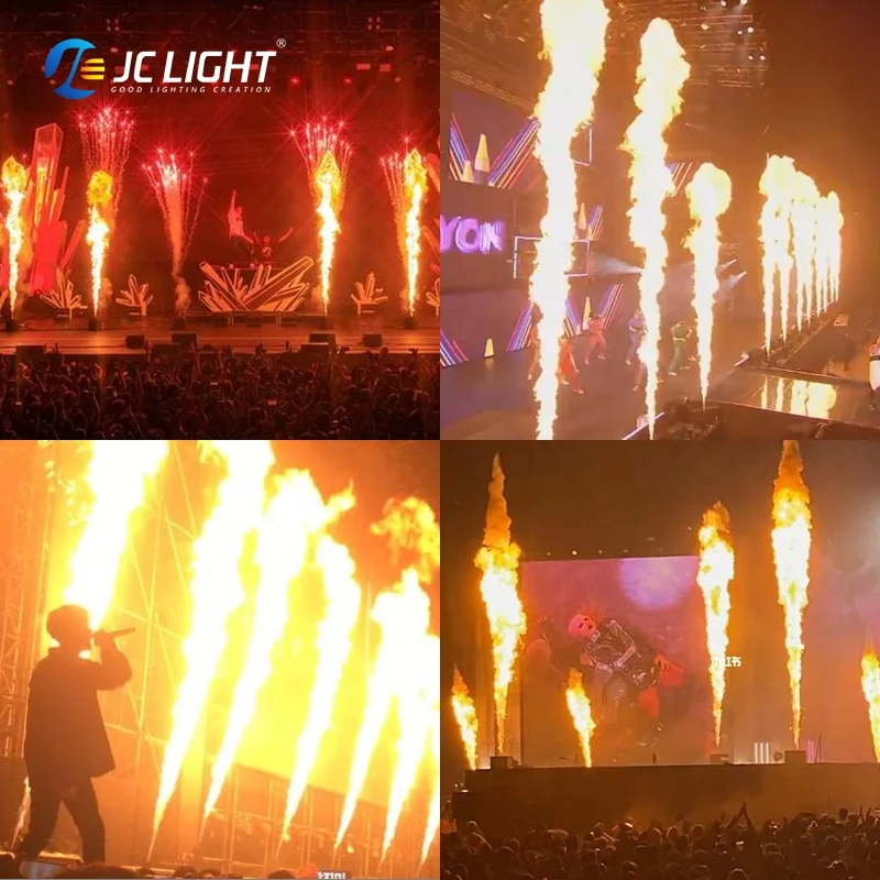 Special Effect Dmx Flamethrower 200w Dj Stage Fire Flame Machine for Wedding Party Events