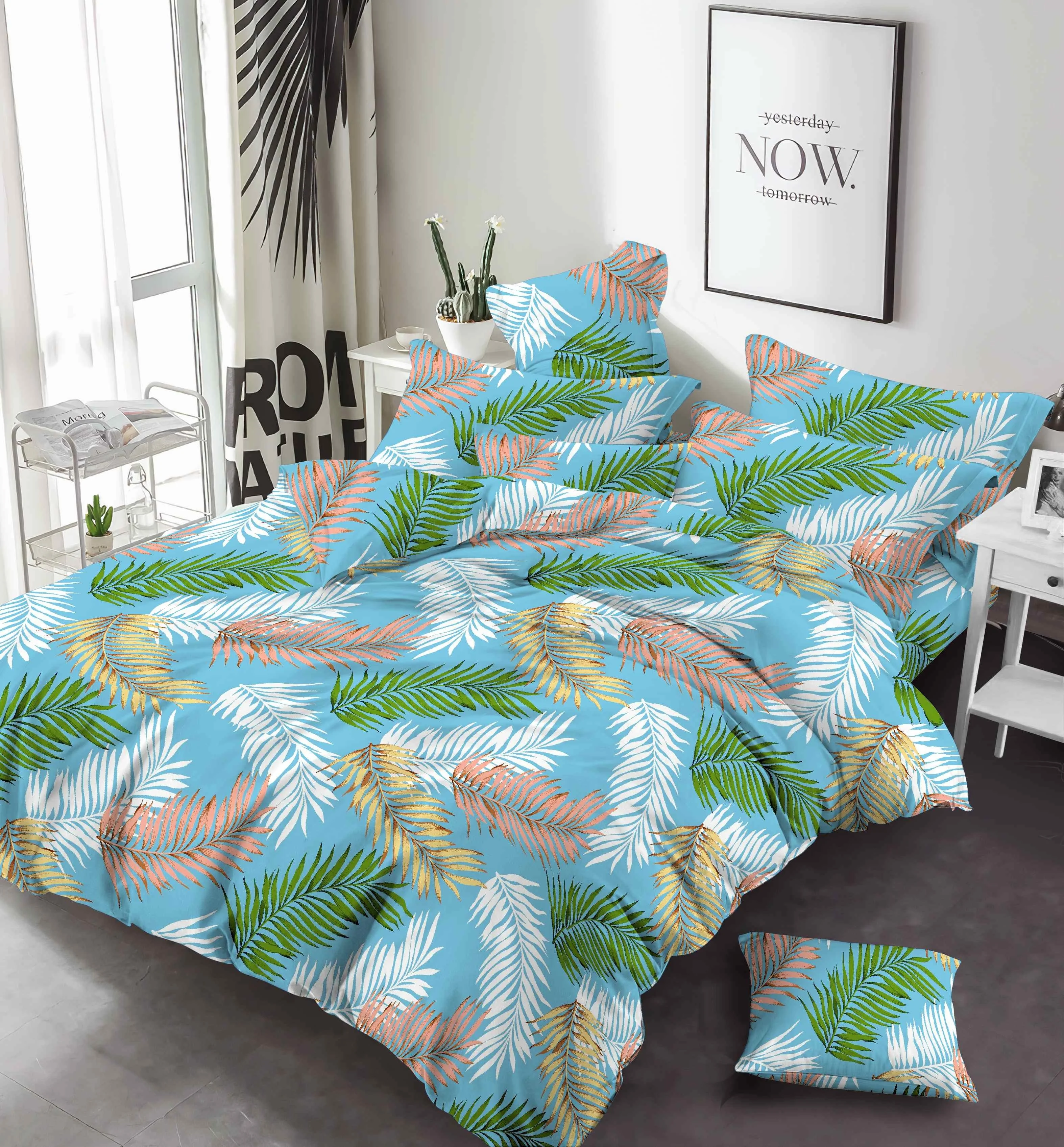 Chinese factory professional customized geometric 100% polyester microfiber print fabric for bed sheet for pillow