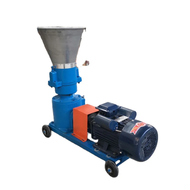 Automatic animal feed pellet machinery cattle pig and sheep feeder Small poultry pellet feed machine for different size pellet