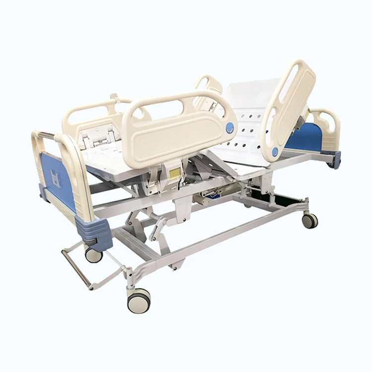 Factory medical patient 5 function electric bed in ICU center hospital equipment icu bed with mattrass
