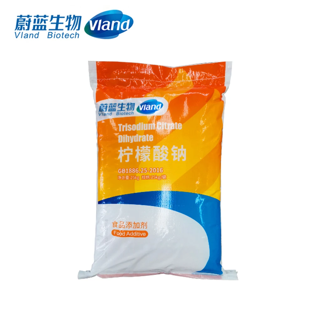 VLAND Trisodium Citrate Dihydrate Flavoring Agents High Quality Raw Material For Food CAS 68-04-2
