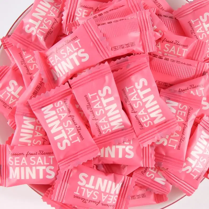 
China factory price Tablet candy pink Bulk colorful packaging candy casual snacks 