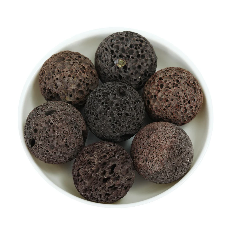 Superior quality landscape round lava pumice stone tumbled lava pebble rock for decoration