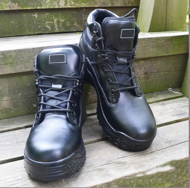 DFA0117  All in genuine cow  leather ankle boots climbing ankle shoes