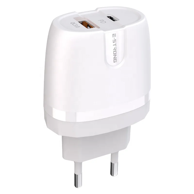 newest 18w usb pd type c aluminium wall charger home charger qc 3.0 adaptor