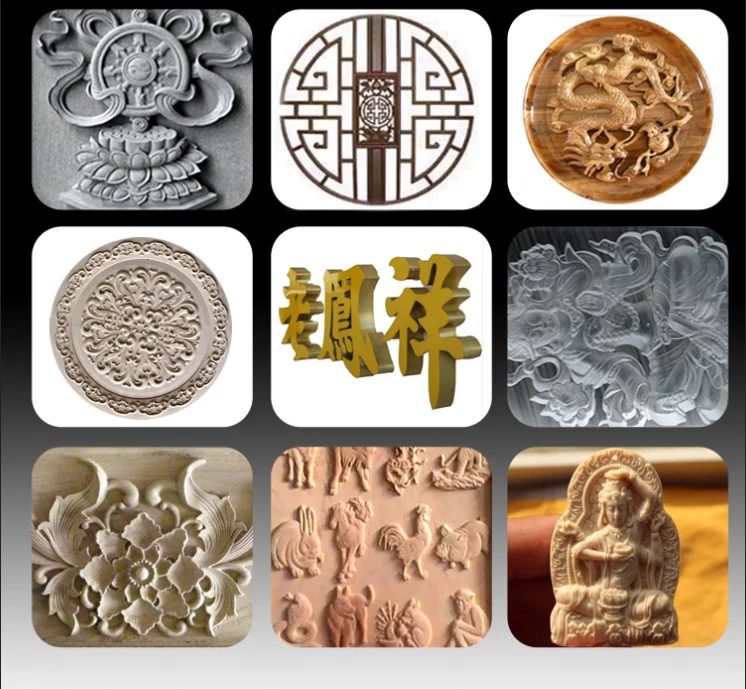 4 axes 12 heads cnc router for carving wooden buddha  auto tool changing 1325 atc wood cnc machine 9kw cnc carving route