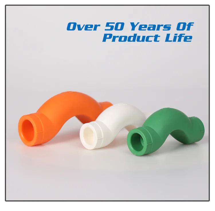 Plumber Material PPR Water Pipe Fittings Plastic Cross Over Bridge Bend PPR Bridge Elbow