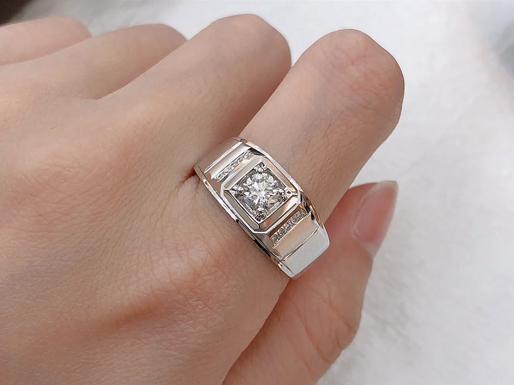 Jewelry gold white Diamond Ring Men Design Ring