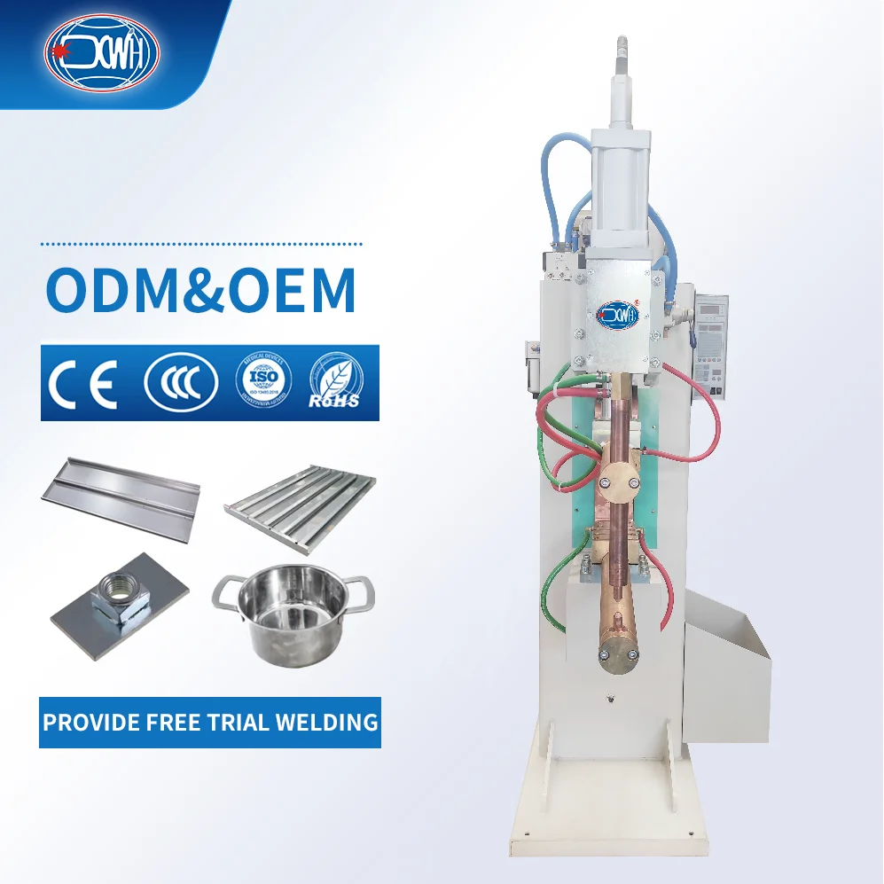 Stainless Steel Cookware Rebar 220V Manual Resistance Welders Long Arm Spot Welder Welding Machine