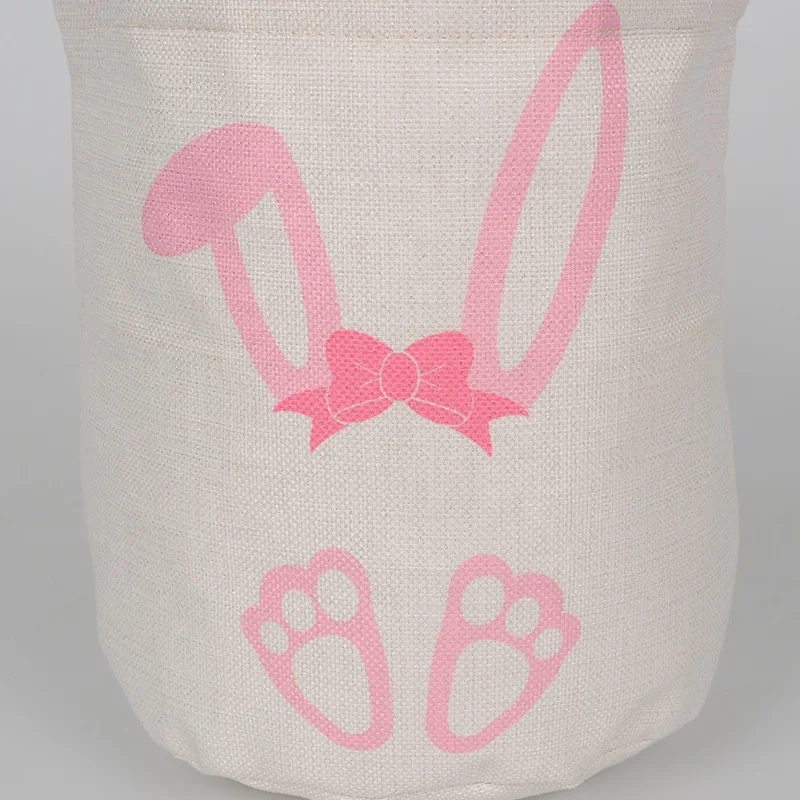 2022 NEW Linen Kids Sublimation Easter Basket Blanks