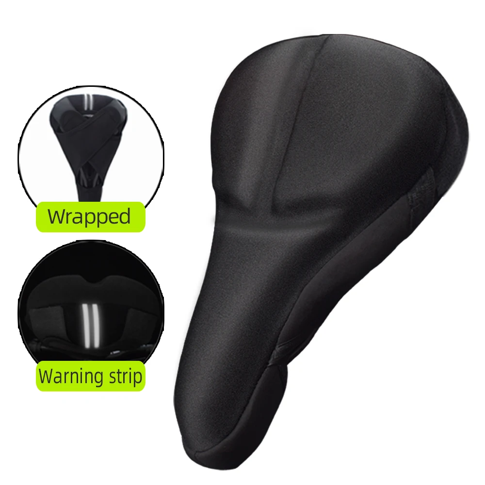 Bike Seat Cushion Cover Silicon Soft Bicycle Seat Cover Cushion Padded Bicycle Gel Saddle MTB Saddle Cushions