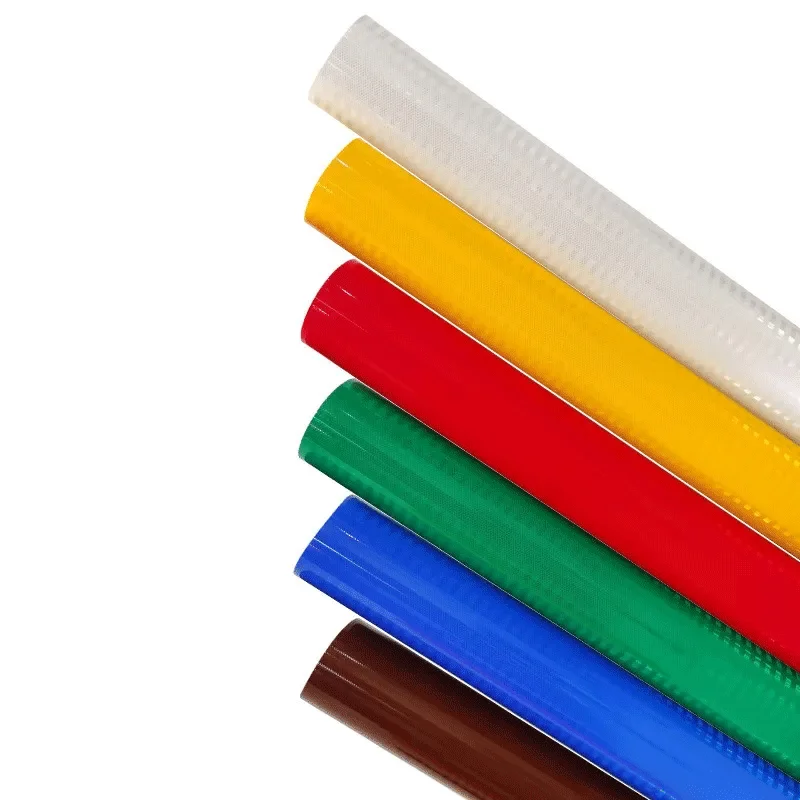 MANCAI Free Sample Type III Self Adhesive Road Sign HIP Reflective Film Sheets Vinyl Roll