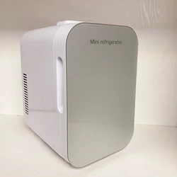 8L Portable Makeup Skincare Fridge Small Fridge for Office Bar DC 12V AC 220V/110V Plastic OEM Mini Fridge Compact 2 Years 6-8L