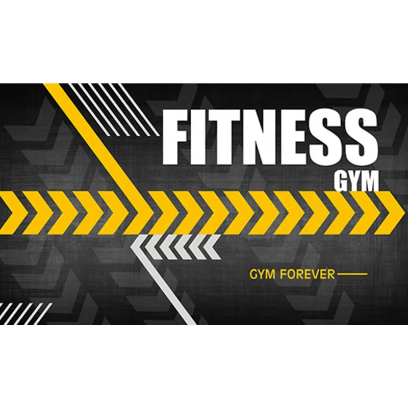 3d sports gym self-adhesive wallpaper fitness mural peel and stick