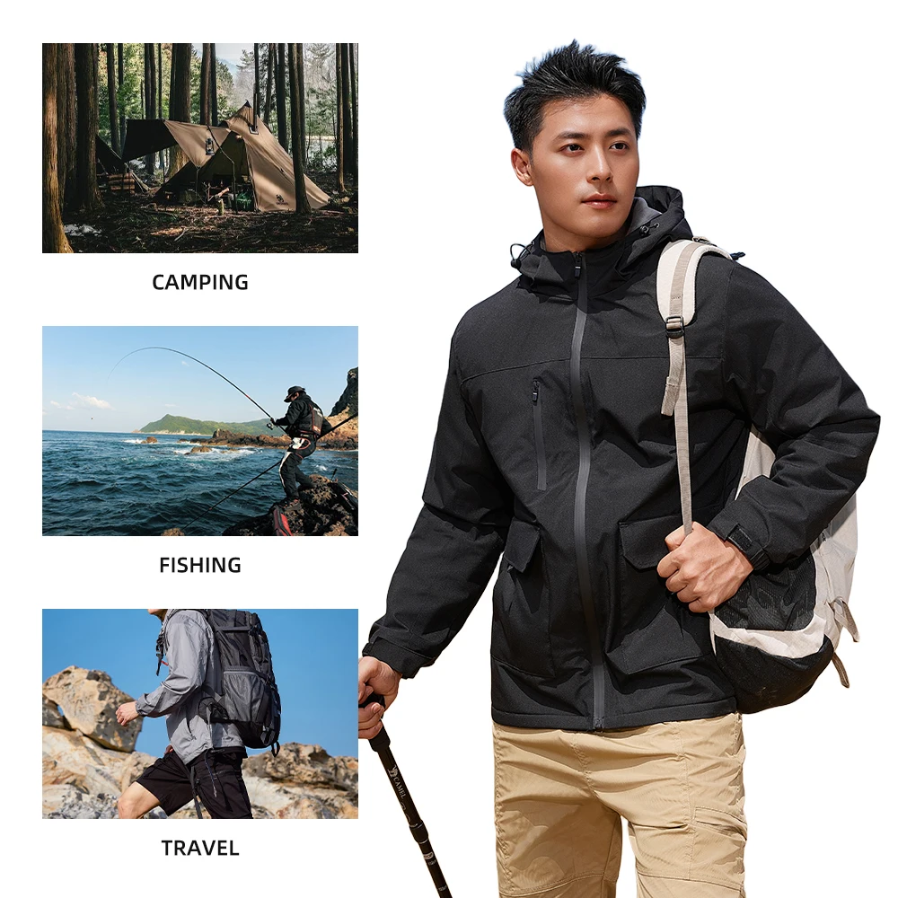 Waterproof Raincoat with Hood Cycling Bike Jacket Windbreaker Rain Jacket Women Man Lightweight