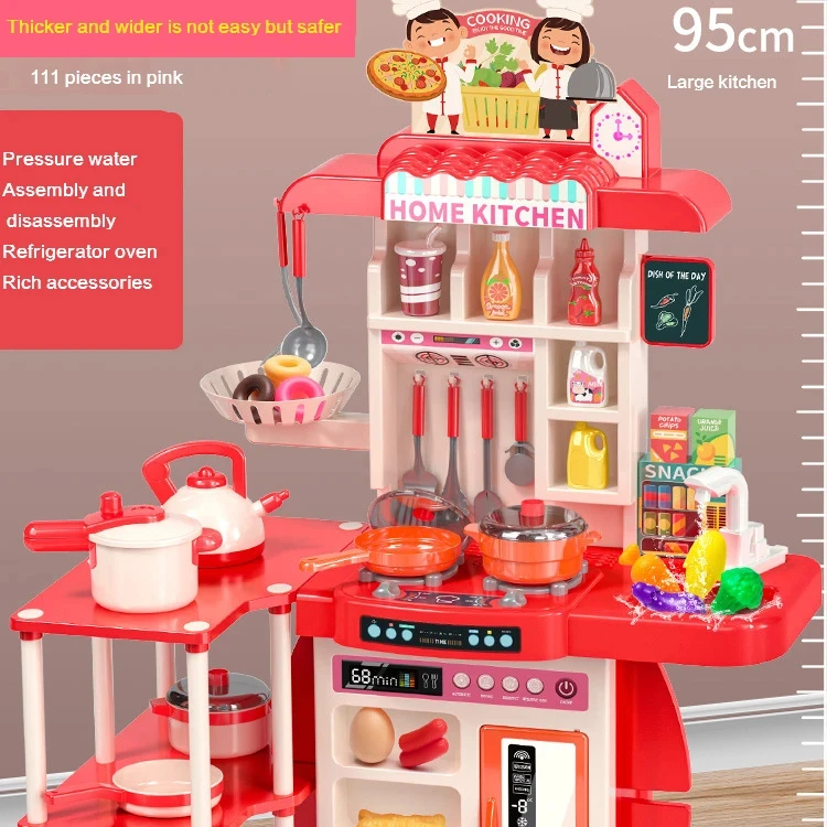 Toys with HD display, birthday gifts for girls aged 4-9, kitchen toys for Christmas gifts