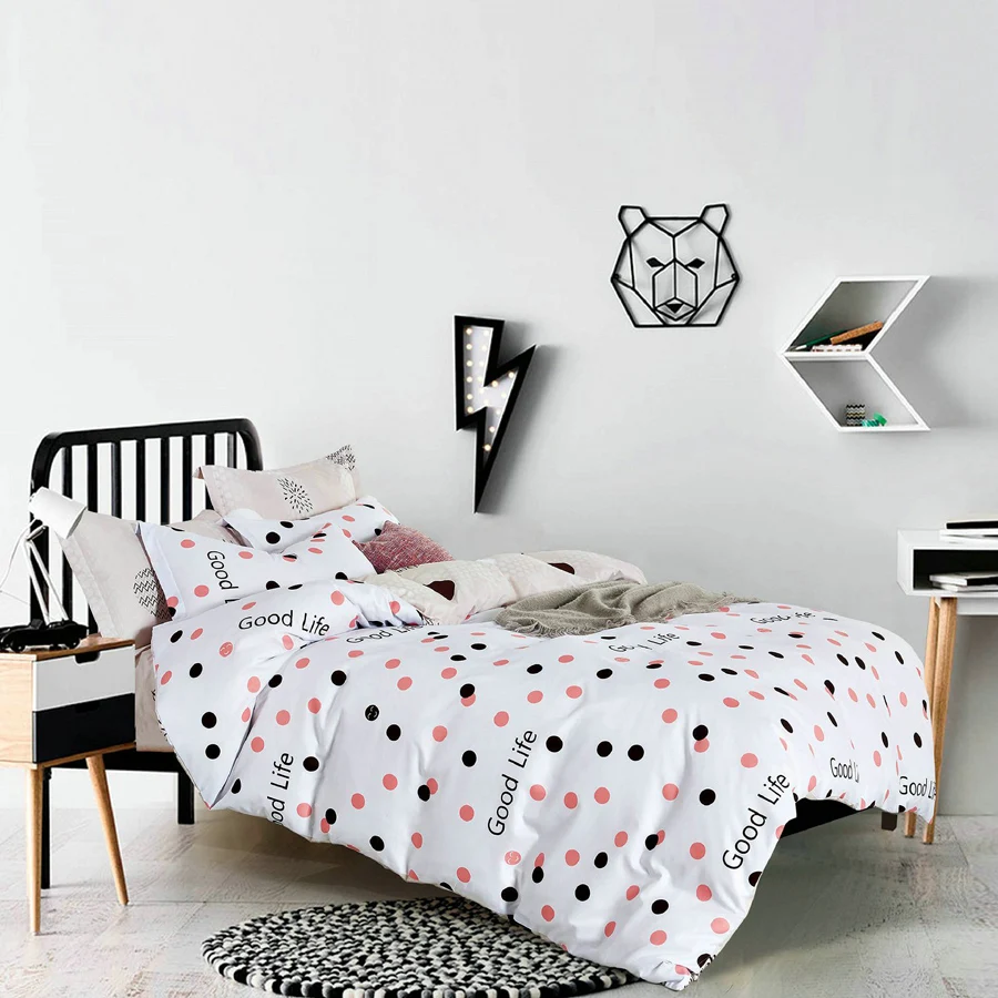 Latest Designs 100% Microfiber Soft Bed Sheet Three Piece Beddings Set