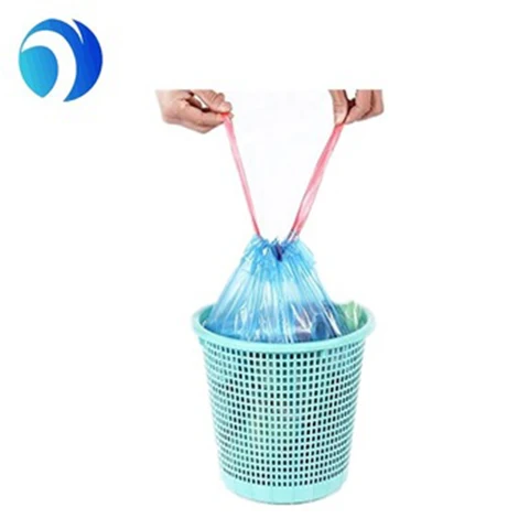PLA D2W EPI Compostable Biodegradable WaterTight Tear Resistant Drawstring Bag Household Fruits and Vegetables Garbage Packaging