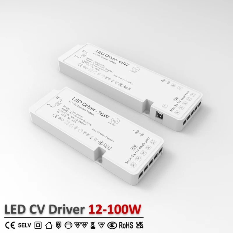 Несколько DC портов канальный драйвер светодиодные лампы для мебели шкафа освещение черный белый Dupont 12V 24V