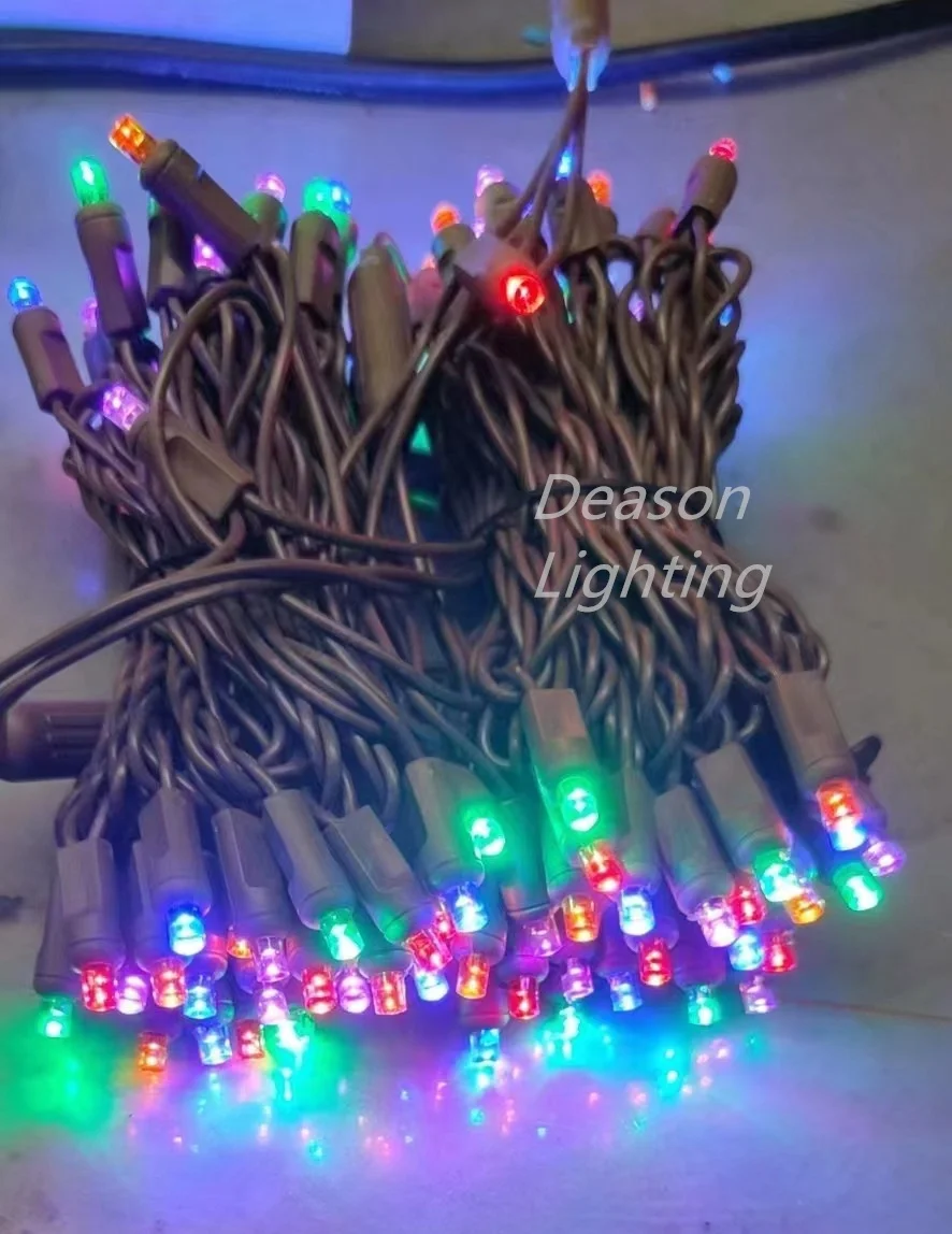 5mm White Wire LED Christmas Lights