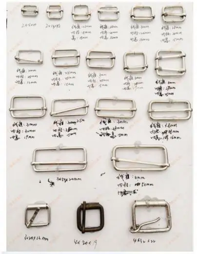 Fabric self covered belt buckle blank for cover buckle machine