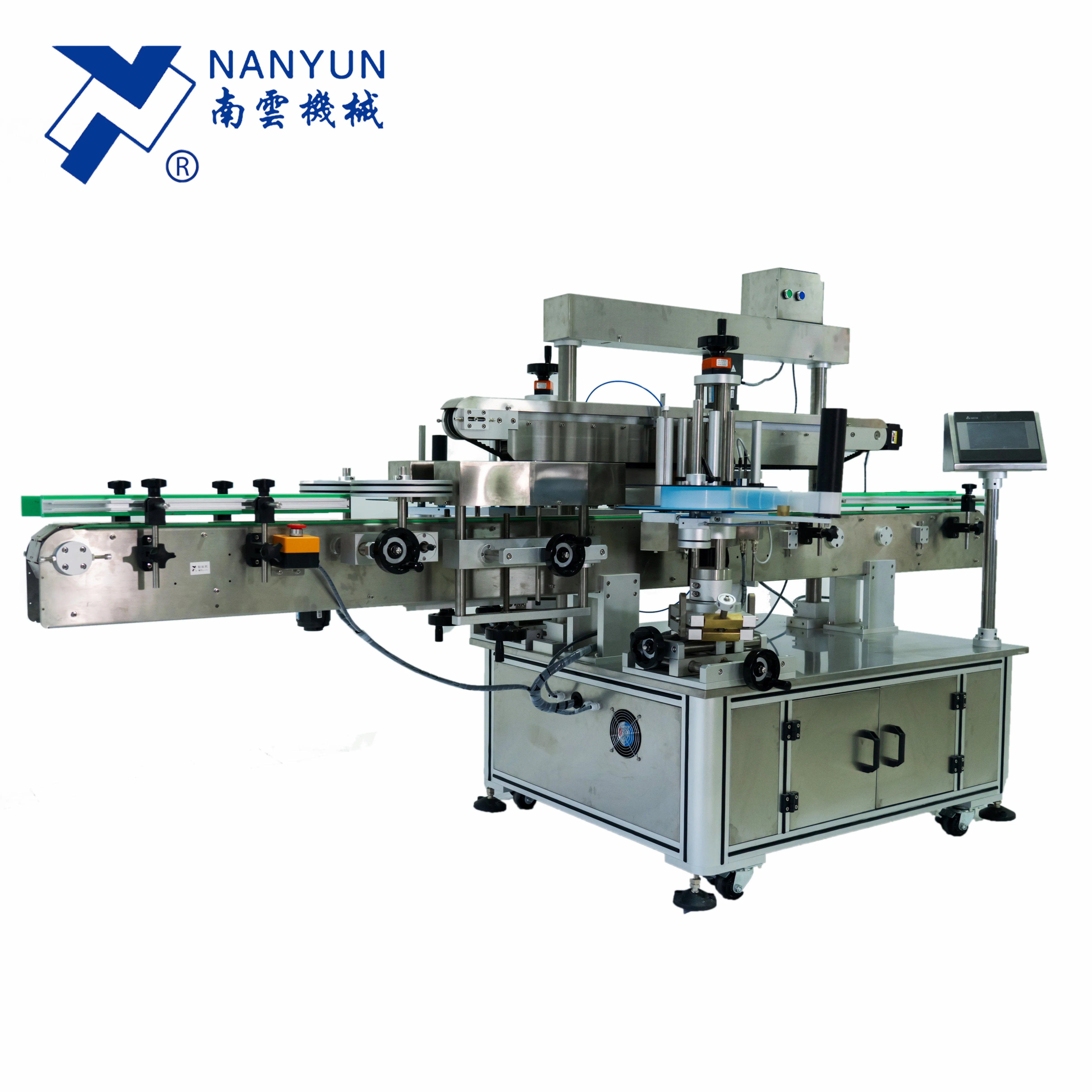 automatic sticker labeling machine for candle spices jerry square round plastic bottle jar can tin