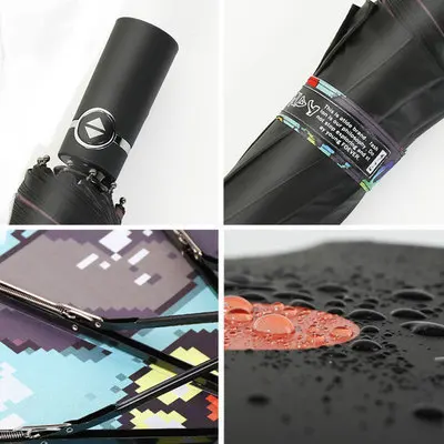 High Quality Christmas gift umbrella Windproof 3 Fold Rain Storm Umbrella Japanese anime one piece Anti UV Clear Rain sunshade