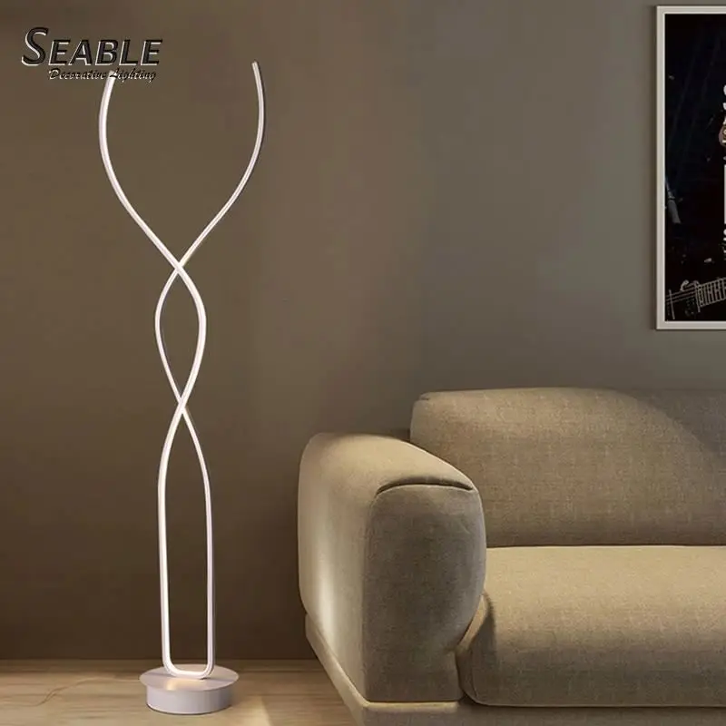 Creative design good price CCT adjustable led floor standing lamp white/black floor lamp lighting