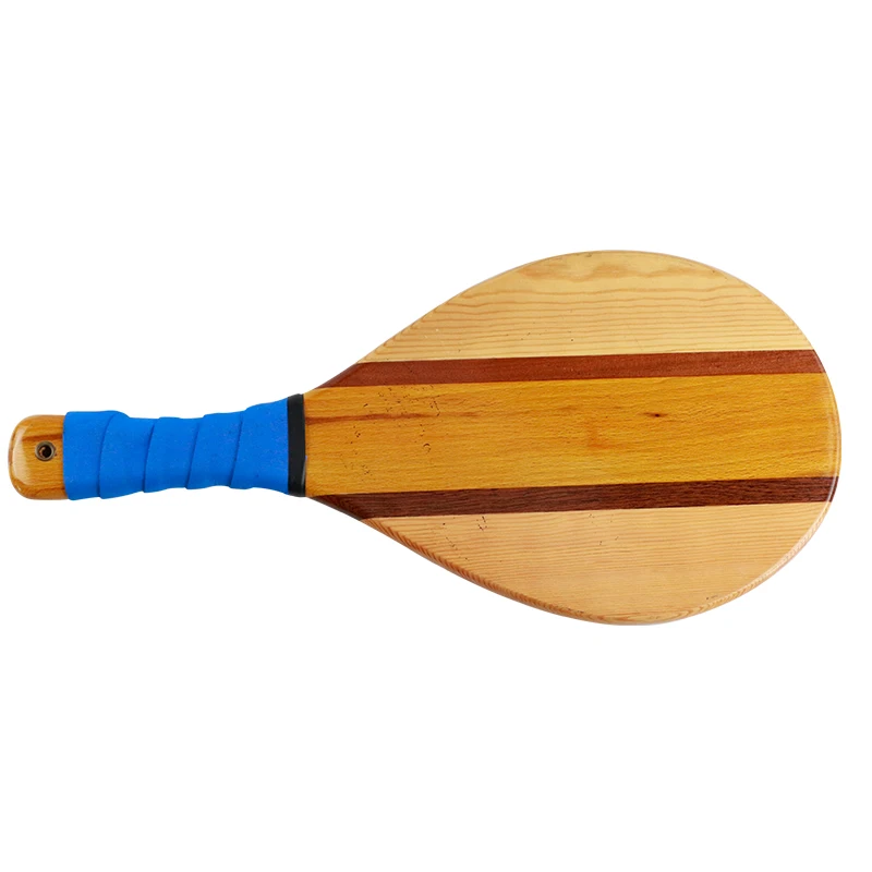 Wooden  Maui Beachball Beach Paddle Ball Racket Set of 2
