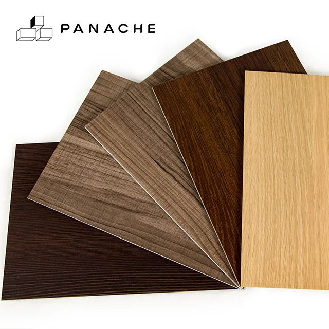 Wall Metallic Panel Flexible Cladding Wooden Decorative Material for Live