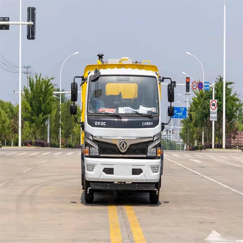 new 5 cubic 6 cubic dust removal vacuum pump vacuum cleaner 5000L 6000L road sweeper vacuuming truck