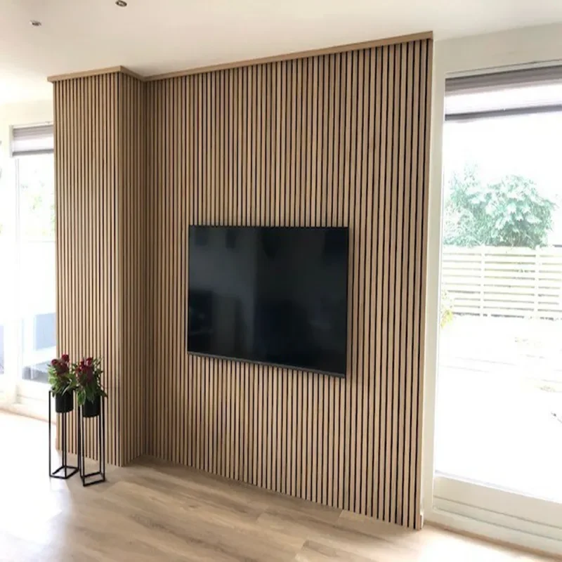 Wholesale Flexible Akupanel Acoustic Panel Wooden Slat Wall Panel for Decoration