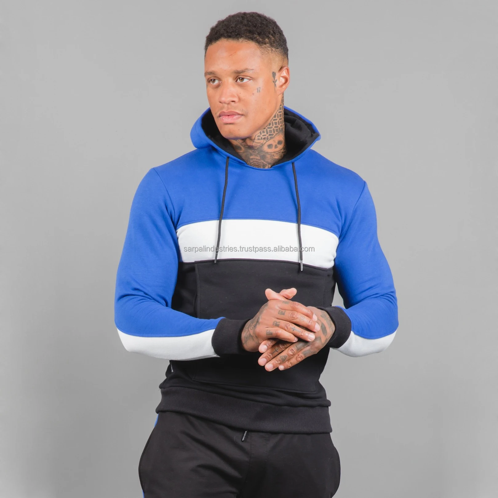 
2020 зимняя уличная одежда с разноцветными блоками, повседневный пуловер, толстовка с капюшоном, большие размеры 