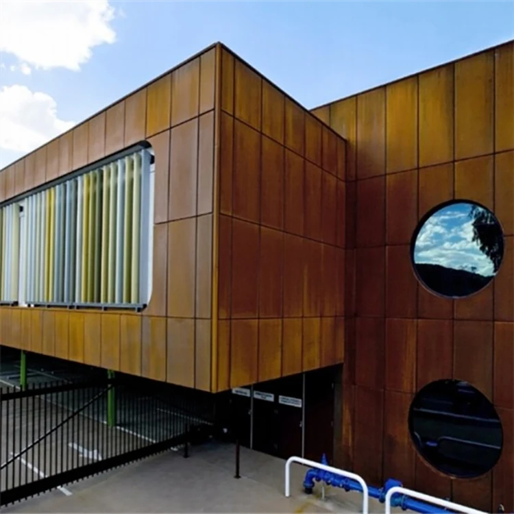 Decor exterior wall cladding Corten metal panel screen